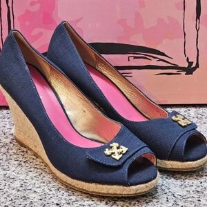 Lily Pulitzer Peep Toe Wedge Shoes